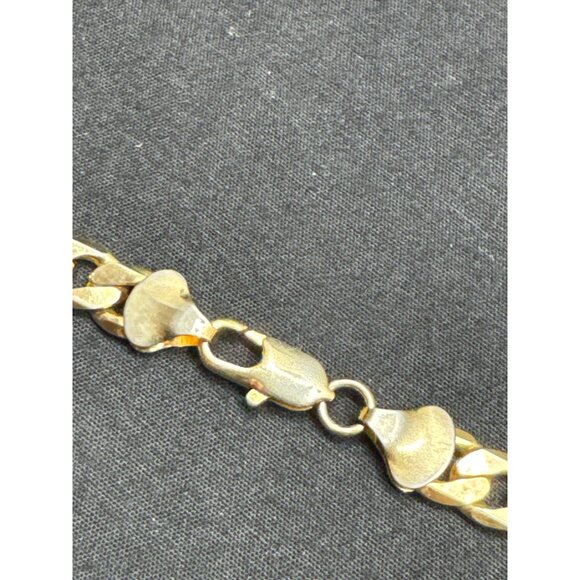 24K Gold Plated 22" Figaro Chain Necklace For Men & Women - Picture 5 of 6